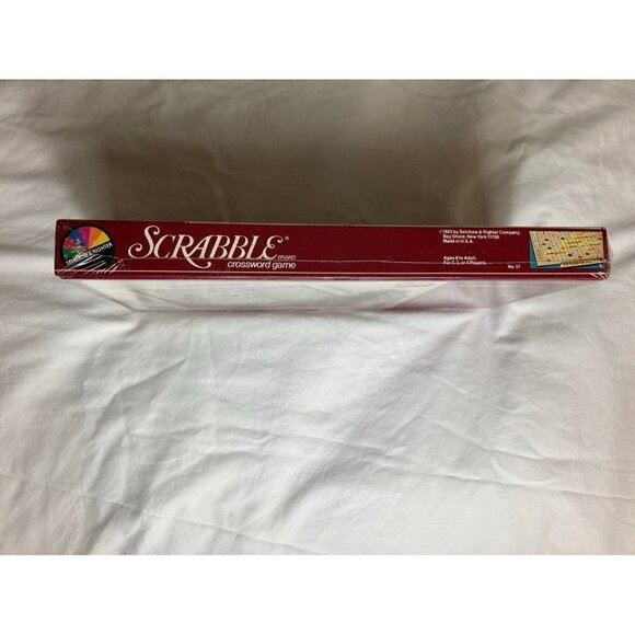 Vintage Scrabble Crossword Game 1983 Selchow & Righter No 17 New Sealed - Picture 5 of 7